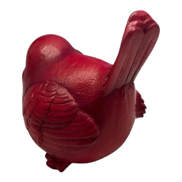 Resin Red Bird - Picture 4 of 9